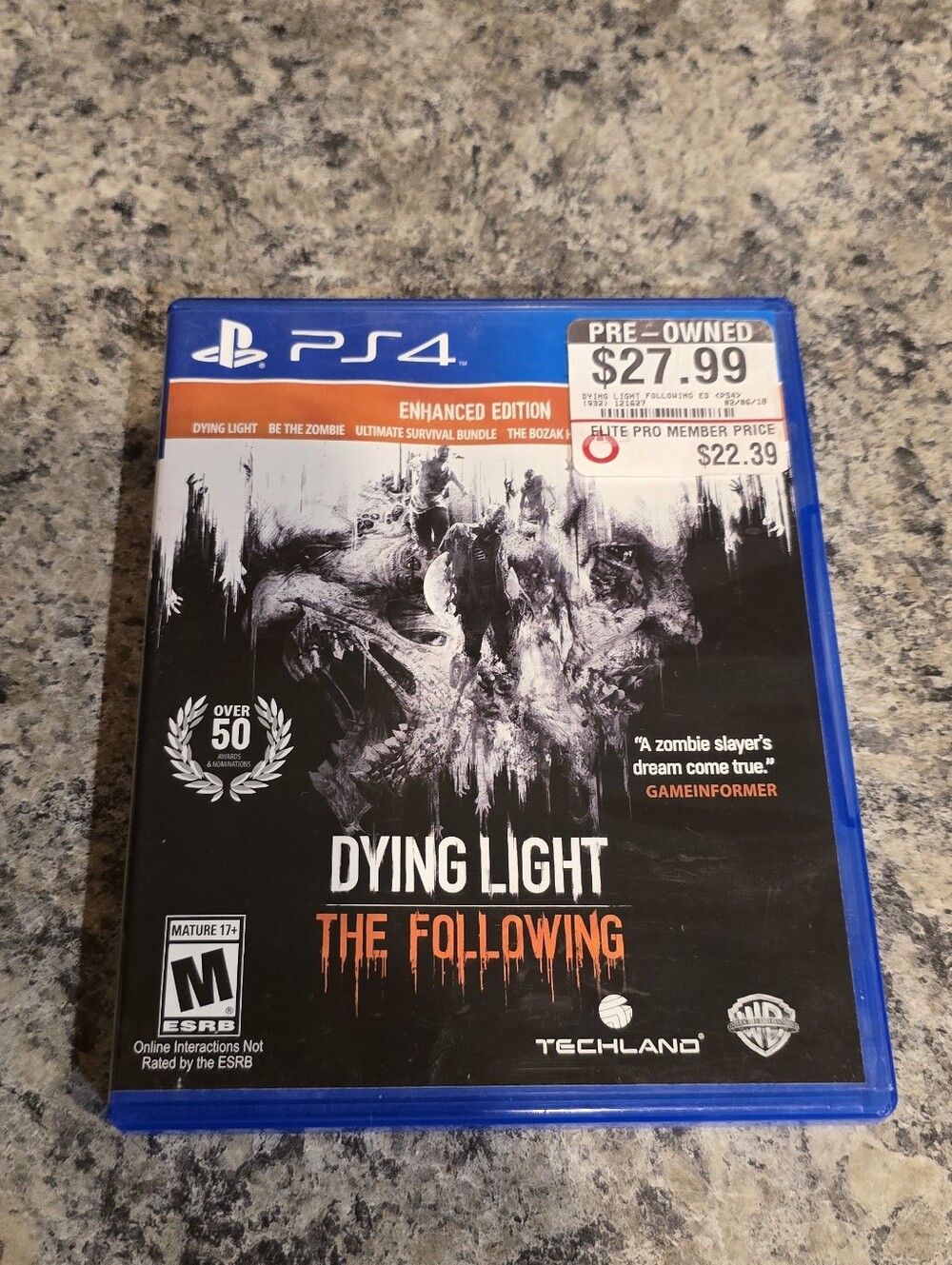 Dying Light: The Following -- Enhanced Edition (Sony PlayStation 4, 2016)Produ